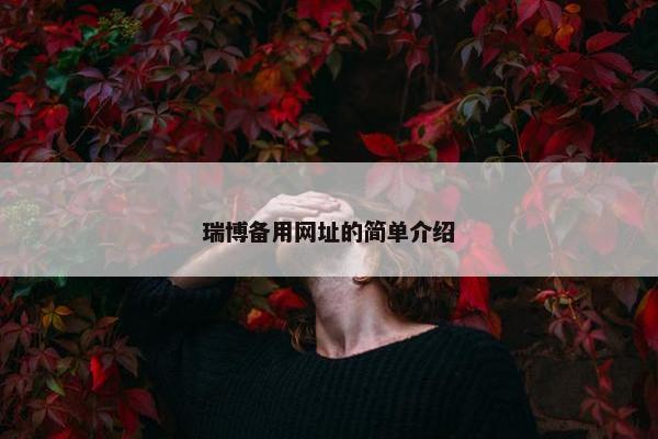 瑞博备用网址的简单介绍