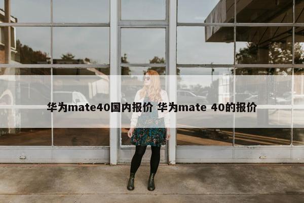 华为mate40国内报价 华为mate 40的报价