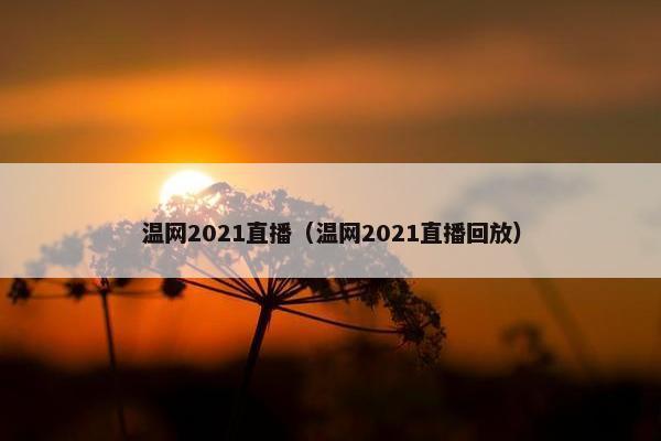 温网2021直播（温网2021直播回放）