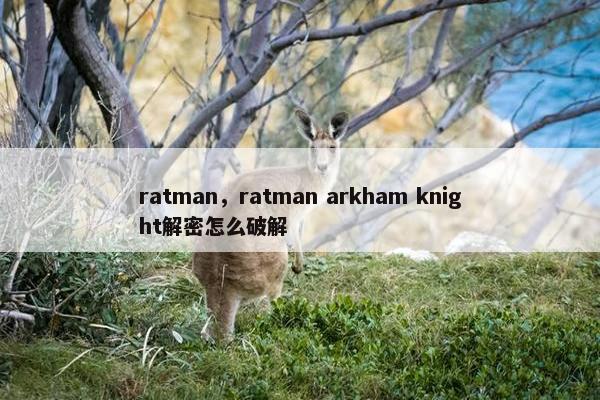 ratman，ratman arkham knight解密怎么破解