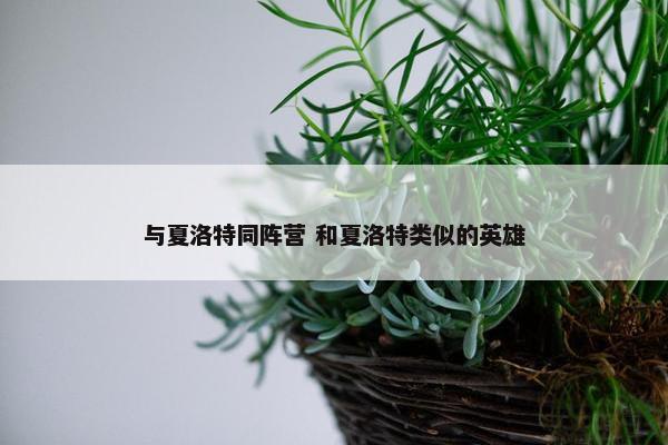 与夏洛特同阵营 和夏洛特类似的英雄