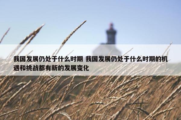 我国发展仍处于什么时期 我国发展仍处于什么时期的机遇和挑战都有新的发展变化