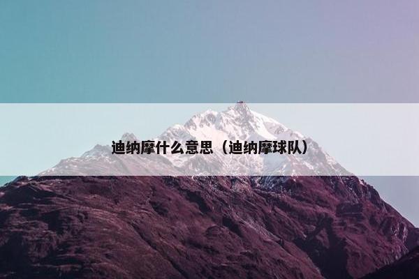 迪纳摩什么意思（迪纳摩球队）