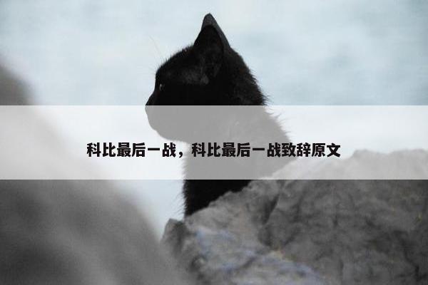 科比最后一战，科比最后一战致辞原文