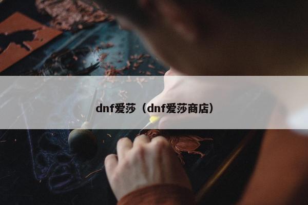 dnf爱莎（dnf爱莎商店）