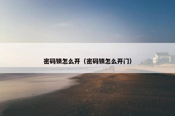 密码锁怎么开（密码锁怎么开门）