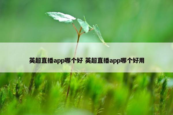 英超直播app哪个好 英超直播app哪个好用