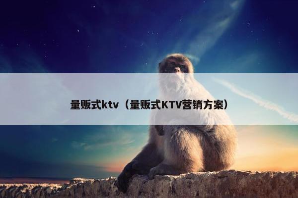 量贩式ktv（量贩式KTV营销方案）