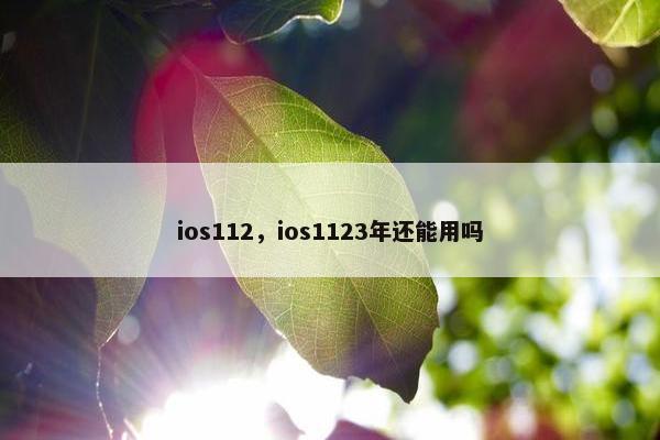 ios112，ios1123年还能用吗