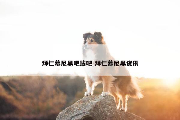 拜仁慕尼黑吧贴吧 拜仁慕尼黑资讯