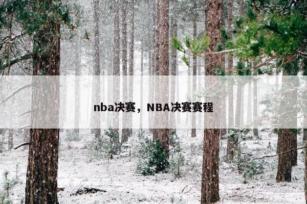 nba决赛，NBA决赛赛程