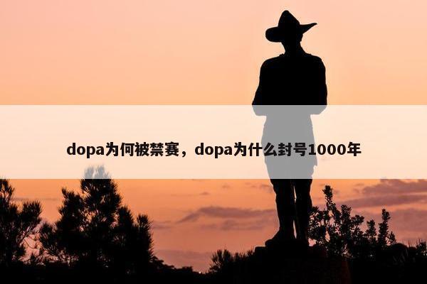 dopa为何被禁赛，dopa为什么封号1000年