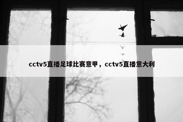 cctv5直播足球比赛意甲，cctv5直播意大利