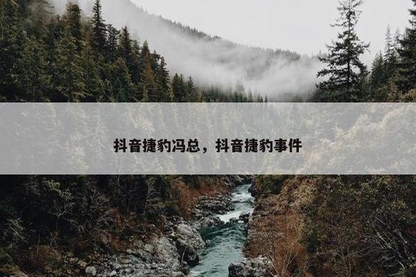 抖音捷豹冯总，抖音捷豹事件