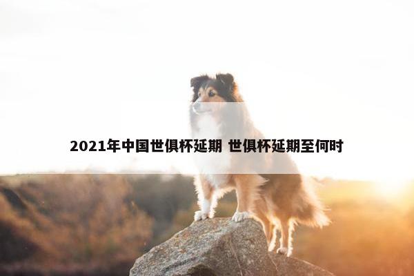 2021年中国世俱杯延期 世俱杯延期至何时