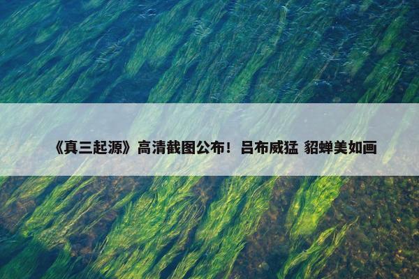 《真三起源》高清截图公布！吕布威猛 貂蝉美如画