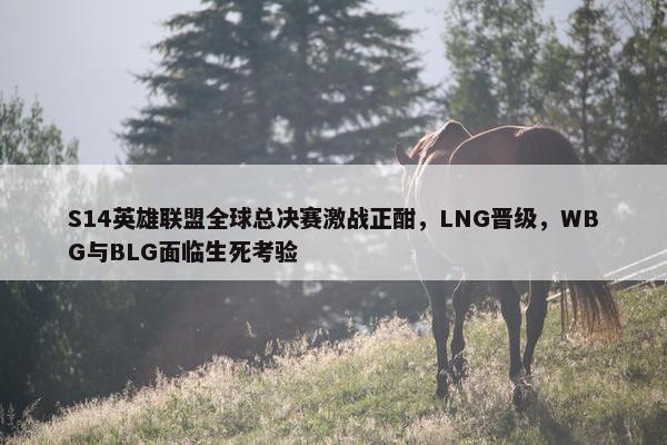 S14英雄联盟全球总决赛激战正酣，LNG晋级，WBG与BLG面临生死考验