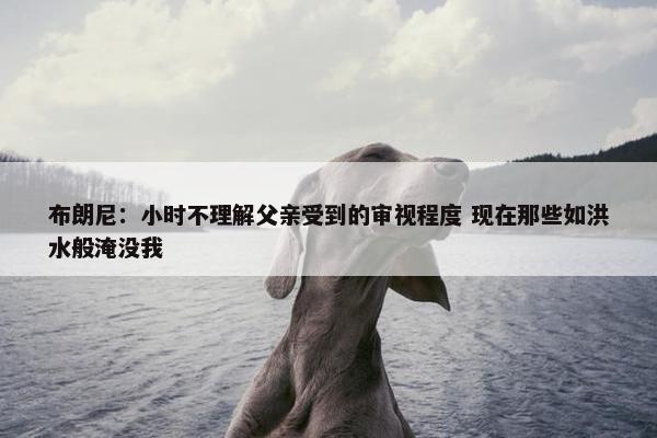 布朗尼：小时不理解父亲受到的审视程度 现在那些如洪水般淹没我