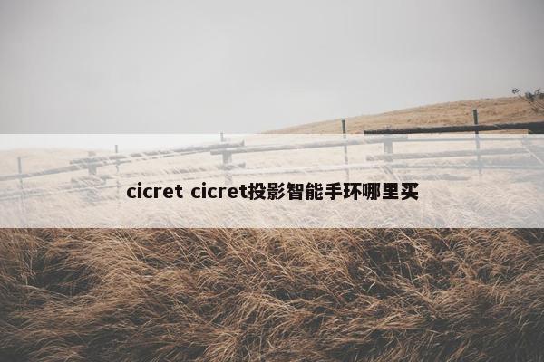 cicret cicret投影智能手环哪里买