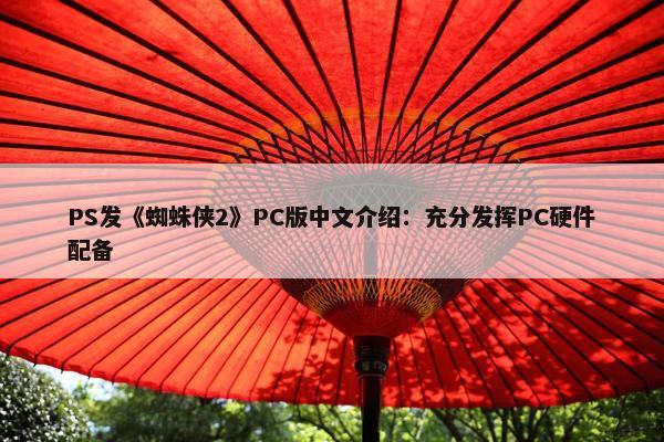 PS发《蜘蛛侠2》PC版中文介绍：充分发挥PC硬件配备