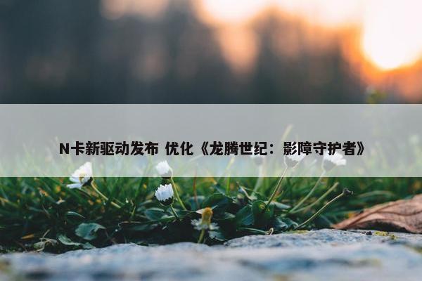 N卡新驱动发布 优化《龙腾世纪：影障守护者》