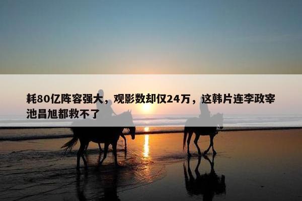 耗80亿阵容强大，观影数却仅24万，这韩片连李政宰池昌旭都救不了