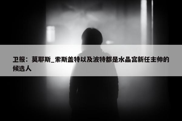 卫报：莫耶斯_索斯盖特以及波特都是水晶宫新任主帅的候选人