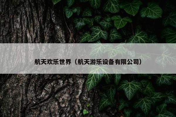 航天欢乐世界（航天游乐设备有限公司）