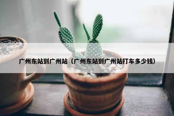 广州东站到广州站（广州东站到广州站打车多少钱）