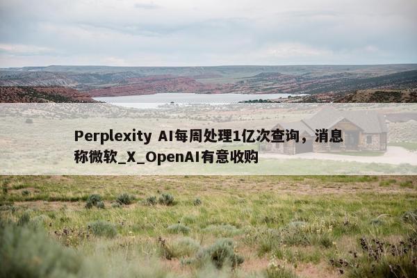 Perplexity AI每周处理1亿次查询，消息称微软_X_OpenAI有意收购