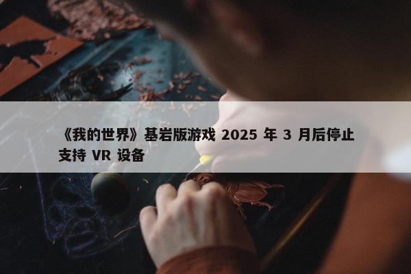 《我的世界》基岩版游戏 2025 年 3 月后停止支持 VR 设备