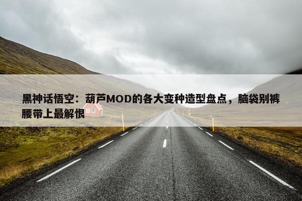 黑神话悟空：葫芦MOD的各大变种造型盘点，脑袋别裤腰带上最解恨