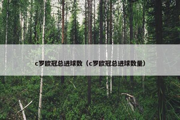 c罗欧冠总进球数（c罗欧冠总进球数量）