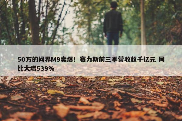 50万的问界M9卖爆！赛力斯前三季营收超千亿元 同比大增539%