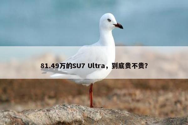 81.49万的SU7 Ultra，到底贵不贵？