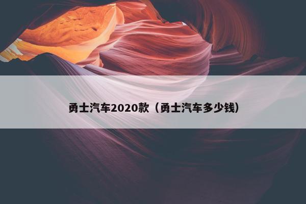 勇士汽车2020款（勇士汽车多少钱）