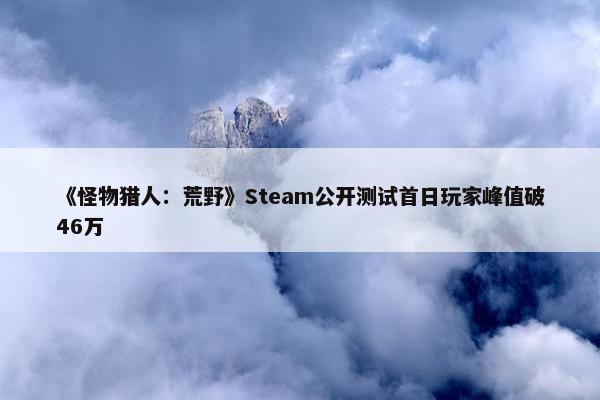 《怪物猎人：荒野》Steam公开测试首日玩家峰值破46万