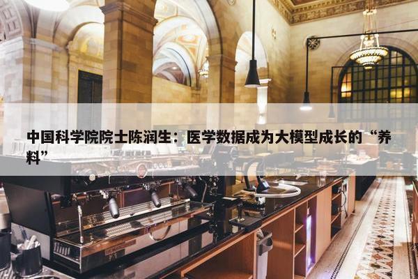 中国科学院院士陈润生：医学数据成为大模型成长的“养料”